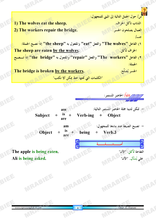 دورة متكاملة لقواعد اللغة الانجليزية للمبتدئين (الشرح باللغة العربية +امثلة+ اسلوب سهل وواضح) 5
