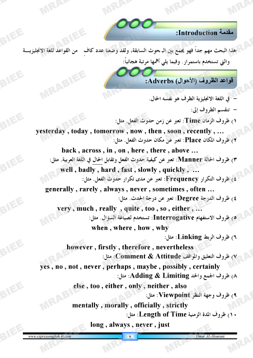 دورة متكاملة لقواعد اللغة الانجليزية للمبتدئين (الشرح باللغة العربية +امثلة+ اسلوب سهل وواضح) 2