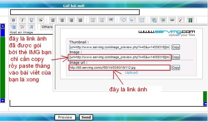 Hướng dẫn post ảnh lên Forum 1c