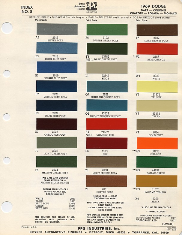 26 Factory Recolors for VoVillia's 1969 Dodge Dart Dodge_Color_Chart_1969