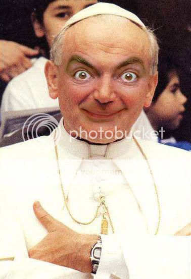 Mr. Bean was The Pope Bean_pope