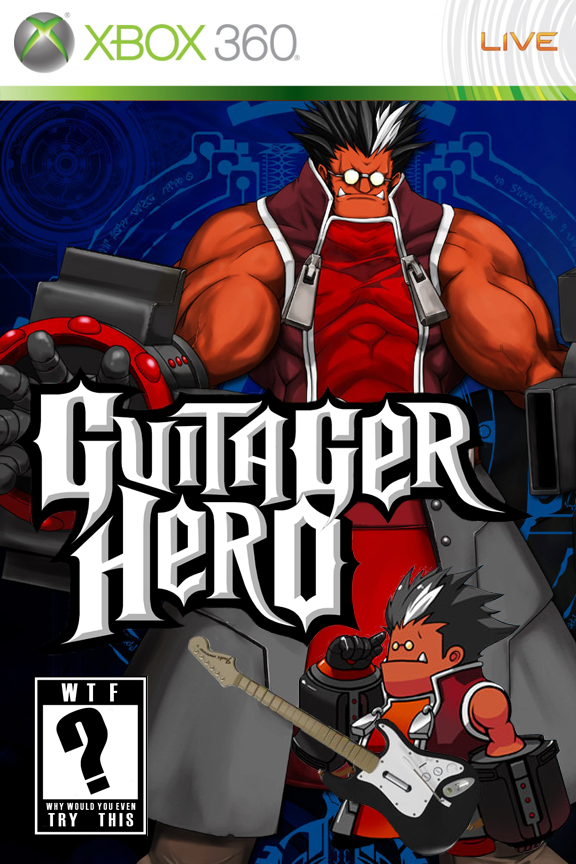 Portada de la version PAL de Blazblue GuiTagerHero