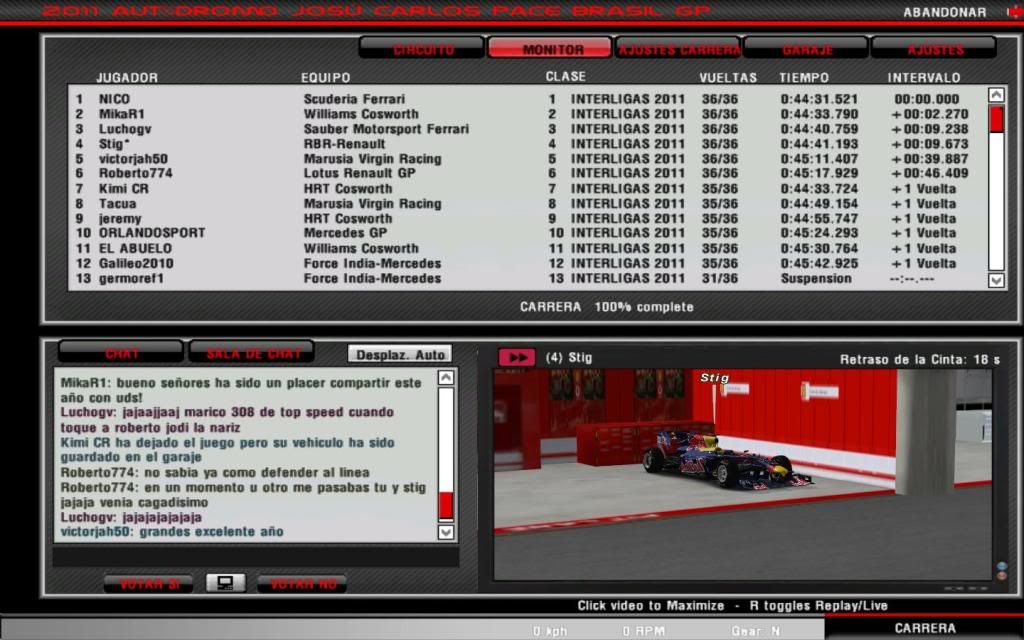 RONDA 19: BRASIL - INTERLAGOS BrasilRaceF11