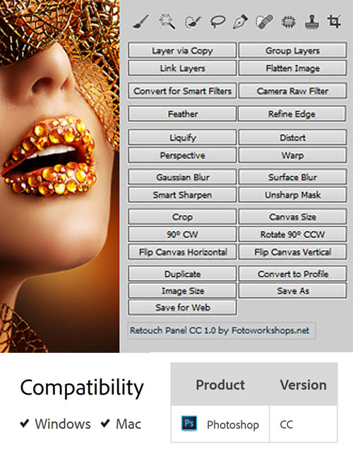 Photo Retouch Panel 1.0.0 Plug-in for Photoshop 2e7a4a8b17b8326af3553be44056a001