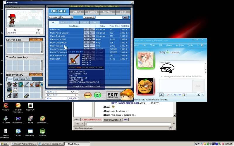 Maple Trading System BUG Maplestory8-7-2009-70449PM8-28-2009