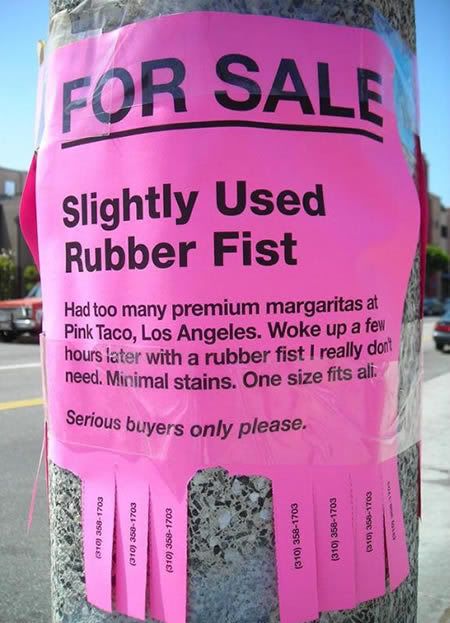 Anyone found the rubber glove? Rubberfist4sale