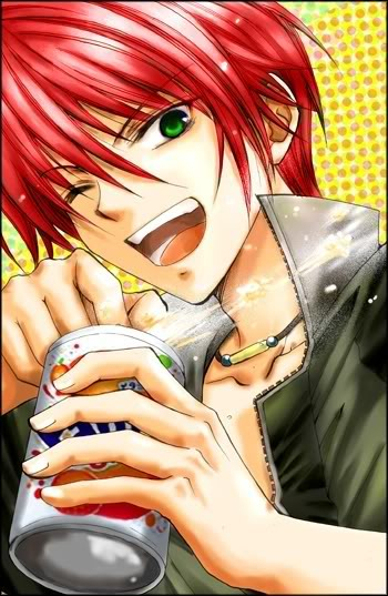 Benjamin Blaze Nekishu RedHairGreenEyesAnimeBoy