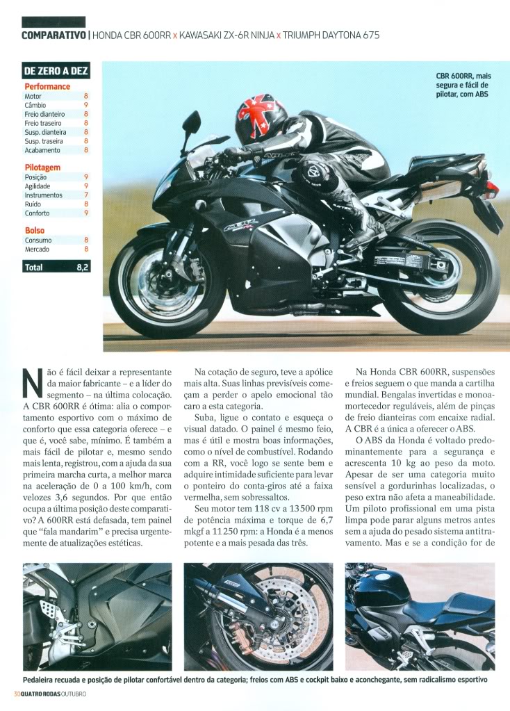 A Rainha entra na Roda  -  Revista Moto - outubro/2010 Pagina3