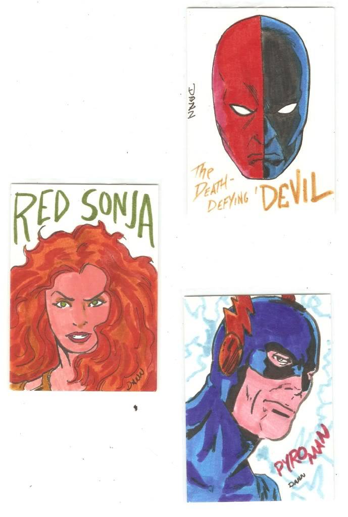 Pyroman, Red Sonja and the death defyin' 'Devil Freecards001