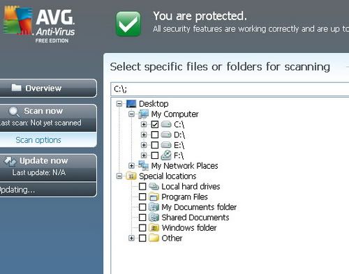 AVG Anti-Virus Free Edition 2011 (Soft antivirus miễn phí 100%-Link Mediafire)  ImageView