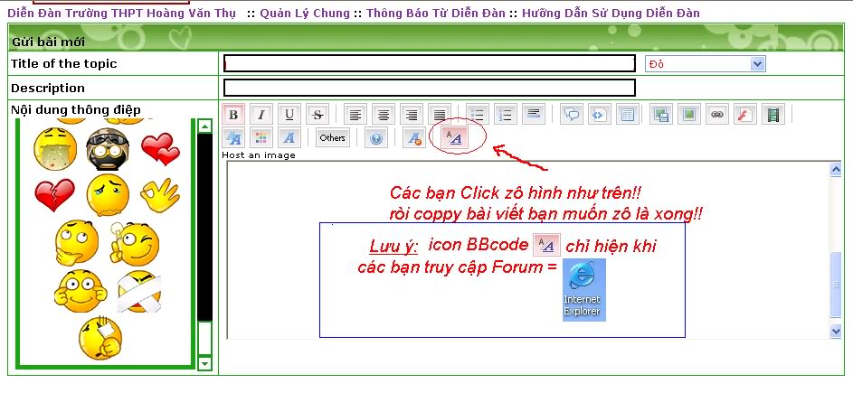 Hưỡng dẫn coppy,p0st pài Website khác mà ko phải tự p0st pài  = BBcode [coi nhé!! có lợi đấy ] HD