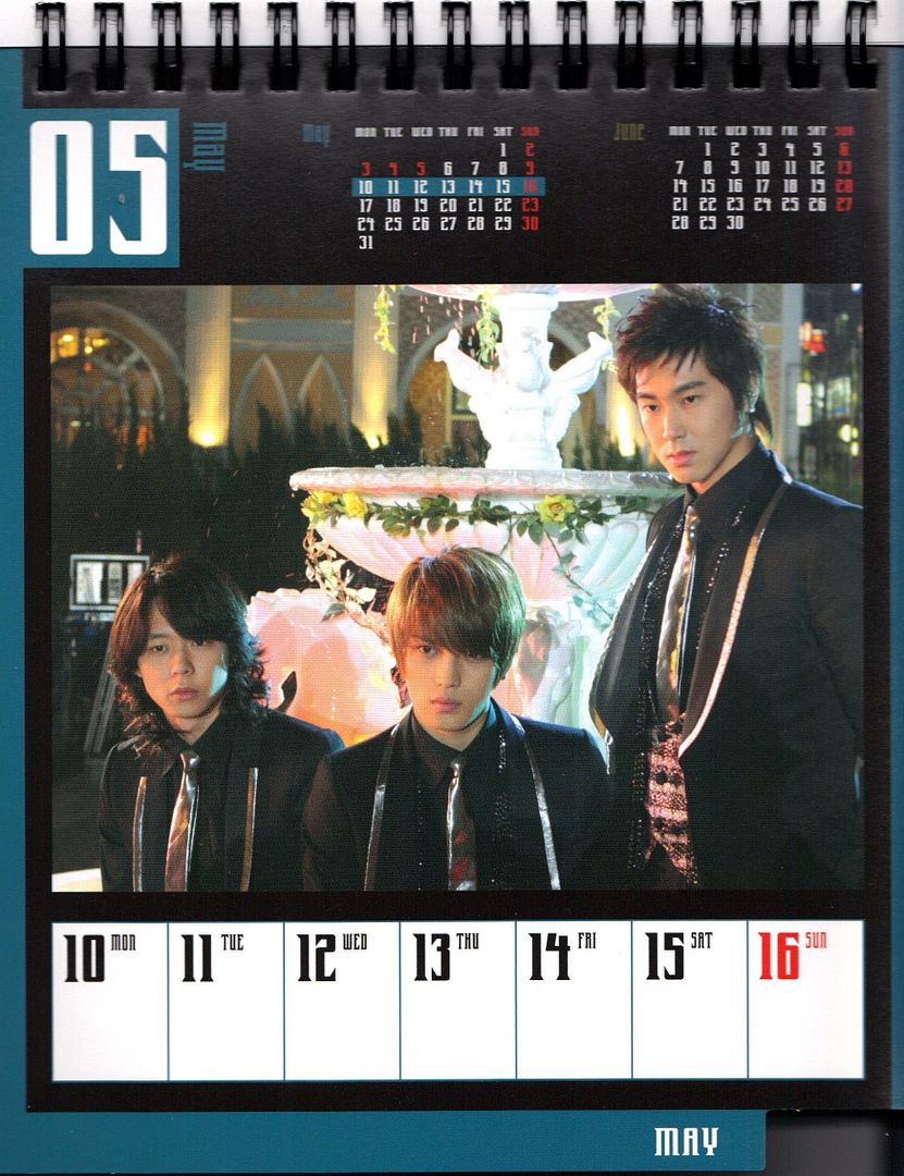 [PICS] TOHOSHINKI CALENDAR FOR THE MONTH OF MAY Calendar1legra