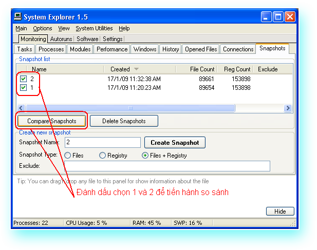 Dùng System Explorer để Quan sát - Diệt Malware triệt để hơn. Pic12di7