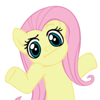 Fluttershy smiles ShrugFluttershy