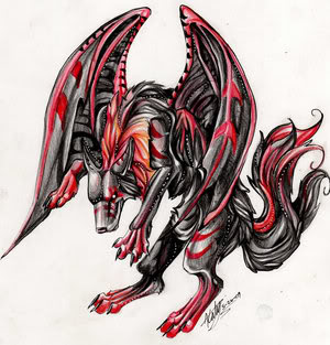 Draconius the Winged Wolf - Miscellaneous Flying_Demon_Wolf_by_Lucky978