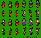 Ermac & Rain RM2K Sprites MiNeOuTakaiKombatSprites