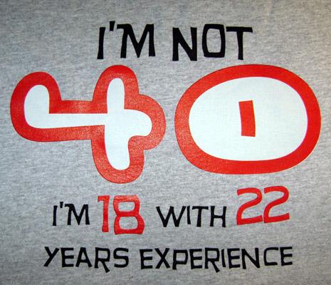 Frans Verjaar 40th-birthday-gift-t-shirt-experience-400