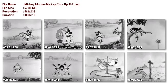 اكبر مكتبه افلام كرتون بطوط وميكى وبندق جاهزة للتحميل لا تفوتكم MickeyCutsUp1931