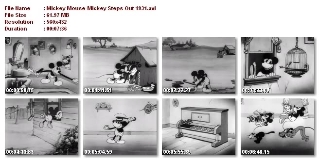 اكبر مكتبه افلام كرتون بطوط وميكى وبندق جاهزة للتحميل لا تفوتكم MickeyStepsOut1931