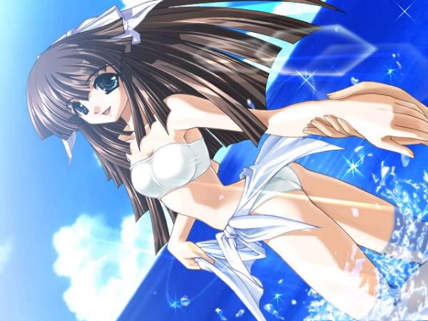Manga en maillot de bain