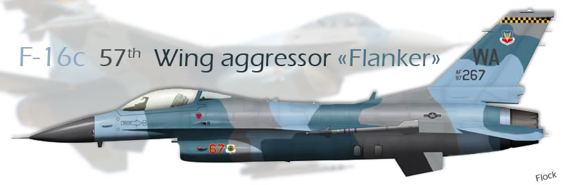 [Hasegawa]  F16C Fighting Falcon  1/48  F-16C-57th-aggressorcopie