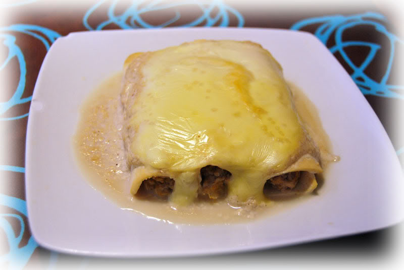 -Canelones de pollo y calabaza Canelonescalabazadukan