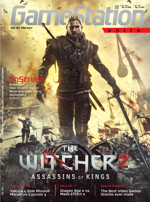 INFO: TELAH TERBIT!! GameStation #187, The Witcher 2 COVER-187