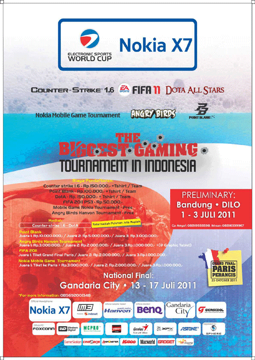 ESWC INDONESIA 2011 BERHADIAH TIKET KE PARIS!! Flyer