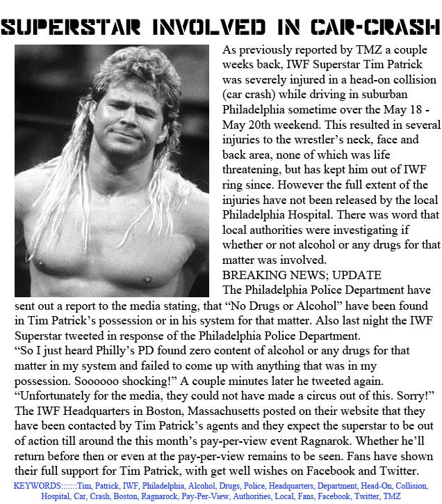 IWF Superstar Injured in Car Crash Timnews01