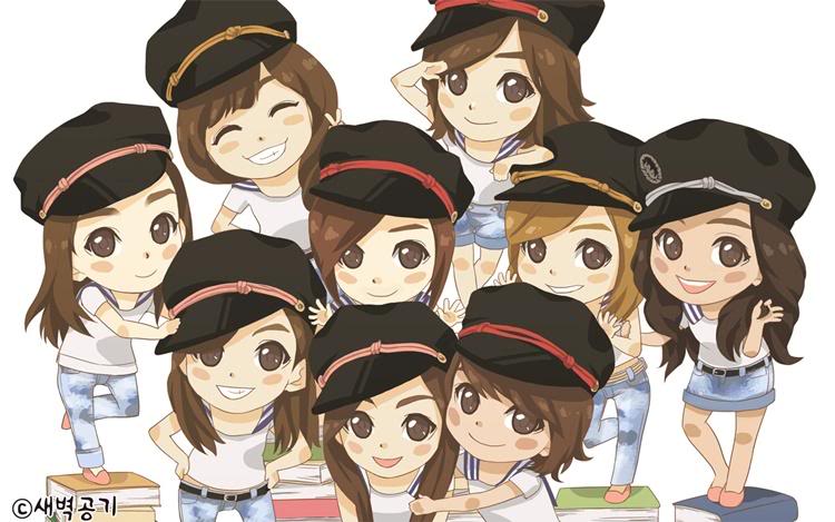 Chibi - Cartoon of SNSD ChibiGenie-1