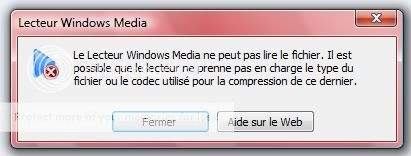 [Résolu] - Problème de Codecs? Windows