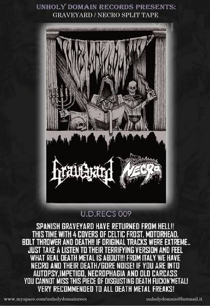 [SPAIN-Barcelona] GRAVEYARD (Death Metal) - Page 3 FlyersplitGRAVEYARDNECRO_resizecopy