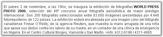 EXPO: World Press Photo en Centro Cultural Borges WPP