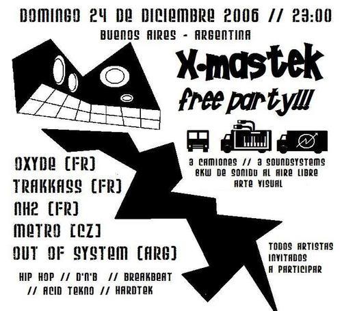 DOM 24/12 - FREE PARTY "X-MAS TEK" al aire libre XmasTek1