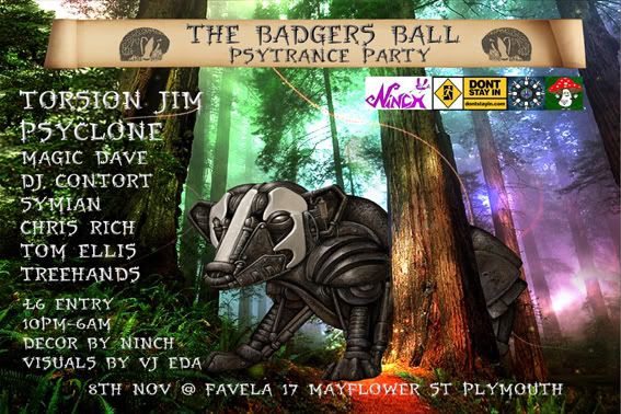 THE BADGER'S BALL 8TH NOV HYPERTRIBE SPECIAL!! Novbadgerwebcopy