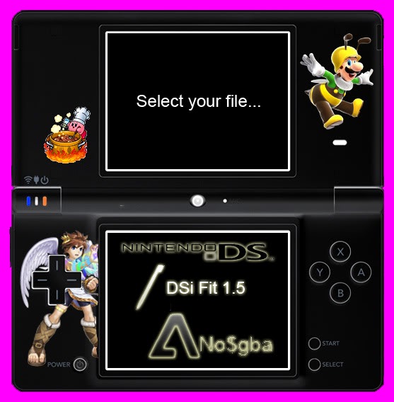 [Atualizado 10/09 - TUTORIAL ADICIONADO] - DSi Fit - No$gba Skin