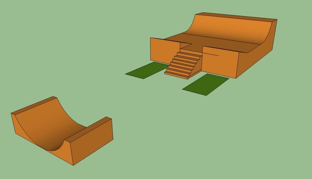 Google SketchUp - Share your skate ramps/parks! - Page 2 Fingerboardpark