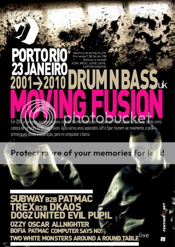 GARAGEM@DNB – MOVING FUSION (UK) REMEMBER 2001 : 23JAN 2010 (PORTO-RIO) Movingfusion