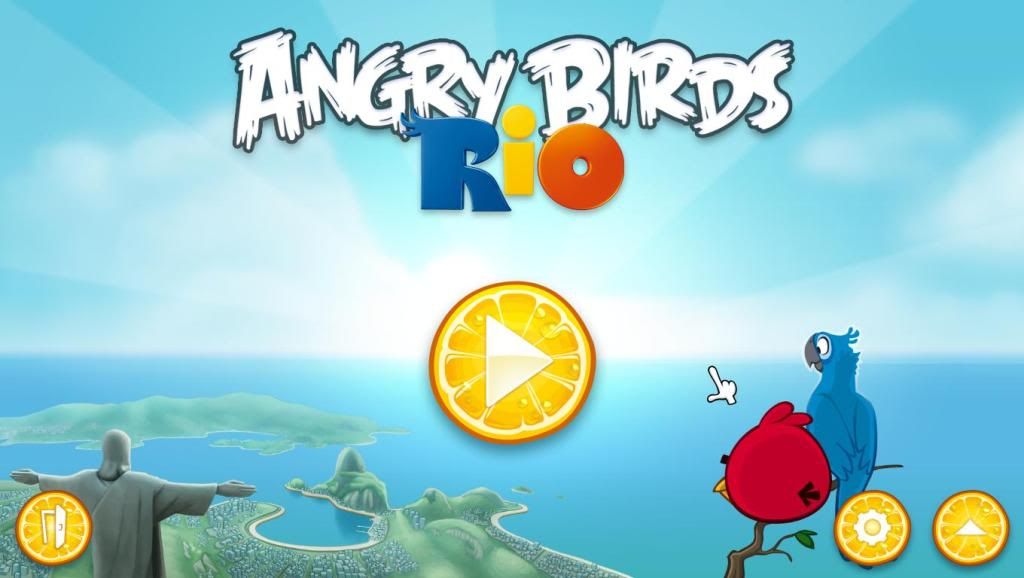 Angry Birds Rio 2011 with Cheats & Screenshots Homescreen