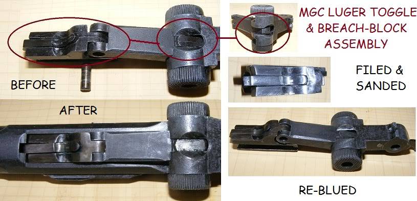 Restoring, reblueing an Artillery P-08 Mgclugerbreachblock