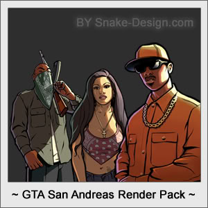 Pack Renders GTA San Andreas GTA_San_Andreas_Render_Pack_by_Snak