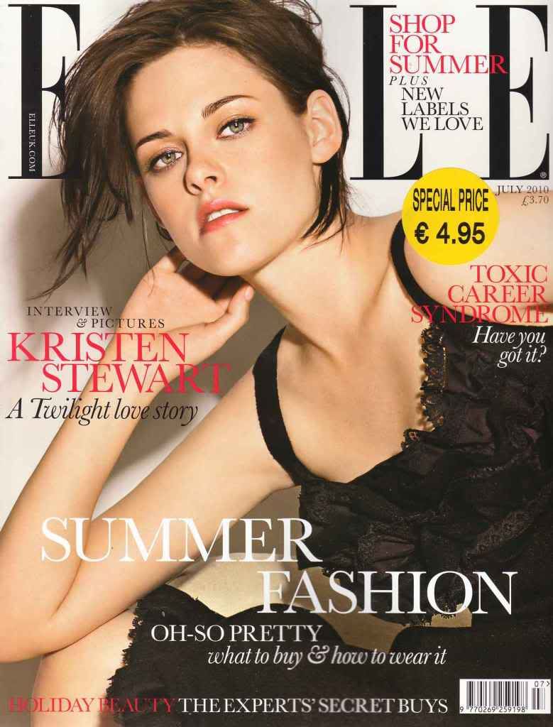 Kristen Stewart será la portada de la edición de junio de la revista ELLE UK Elleuk