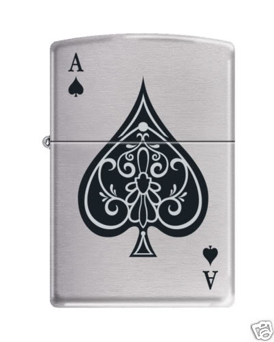 ZIPPO 100% BARU ORIGINAL U .S. A 8897_Vintage_Ace_of_Spades_Zippo-1