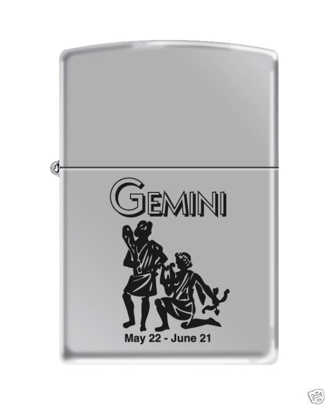 ZIPPO 100% BARU ORIGINAL U .S. A 9287_Gemini_Zippo