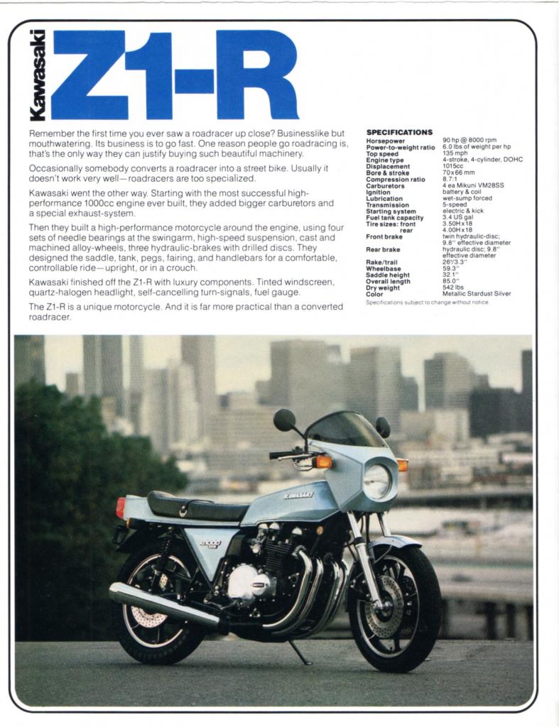 Brochures et Publicités sur les KAWASAKI KZ/Z   70/80'S Kawasakistreetmotorcycles417