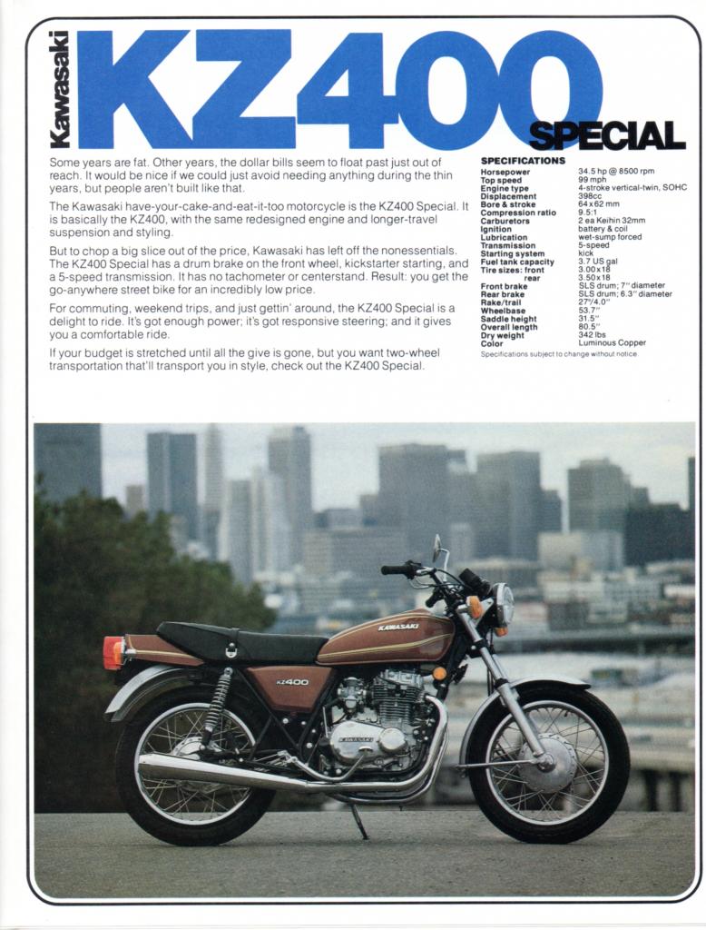 Brochures et Publicités sur les KAWASAKI KZ/Z   70/80'S Kawasakistreetmotorcycles425