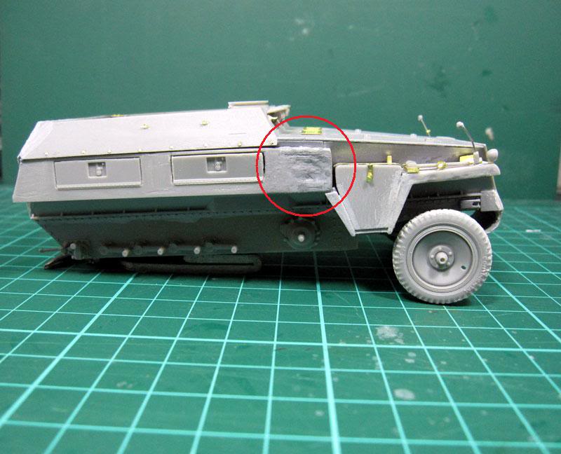 SdKfz 250/9 Neu 2cm Reconnaissance LTD 1/35 -Dragon 6106  Abolladura