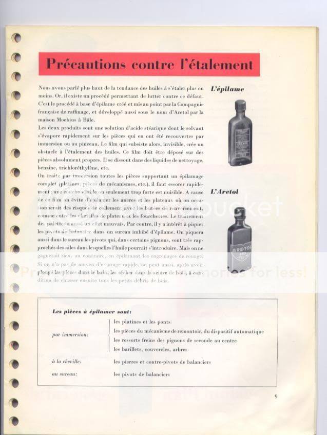 huiles huilage lubrification - La lubrification des Omega (Doc de 1957) Omegalub008