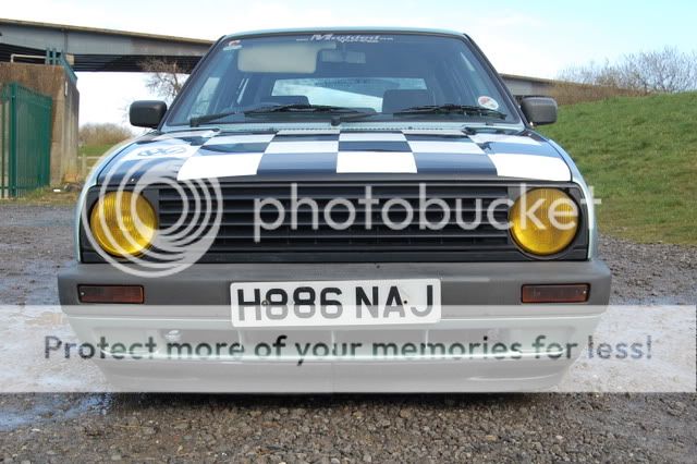 mk2 golf yellow headlights Riverbankhowdensaltmarsh036