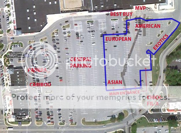 Inaugural Hunt Valley Cars & Coffee - March 31 - Page 2 ParkingMap-April142012